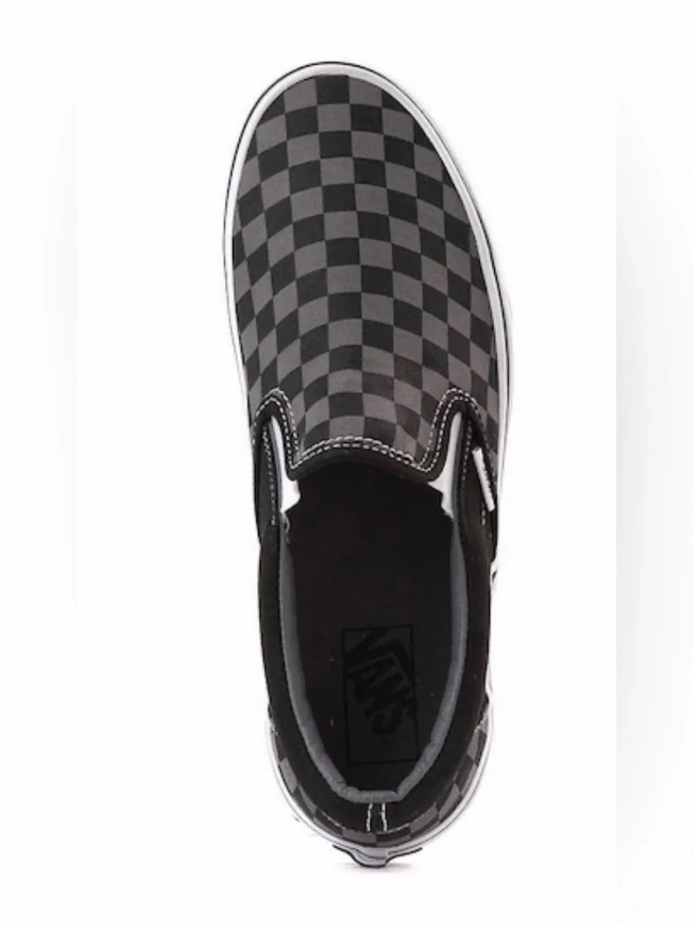 Vans Slip-On Checkerboard Gray/Black Skate Shoe - Unisex - Men’s 8 Women’s 7 NWT
